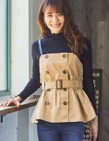 トレンチ風ビスチェトップス