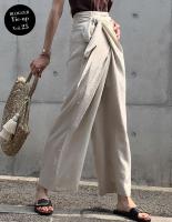 リネンブレンドカシュクールパンツ