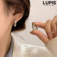 メタルハートフープピアス