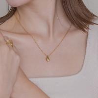 【金属アレルギー対応 316L】ドロップステンレスネックレス