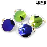 【完売品】ゴールドポイントクリアミラーサングラス