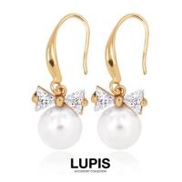 【完売品】リボンジュエルパールフックピアス