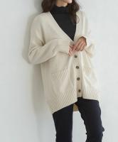 シンプルニットカーディガン