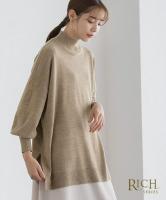 リッチカシミヤハイネックチュニック