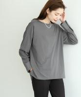 大人デザイン時短カットソー“カフスチュニックロングスリーブTシャツ”