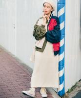 《柴田紗希さん着用》Vネックニットワンピース