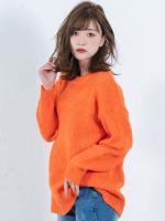 ラウンドネックニット