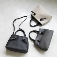 2WAYショルダー付バイカラーハンドバッグ(全3色)[106B]