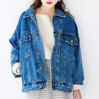 【★mina5月号掲載】ビックシルエットデニムジャケット(全2色)[144K]