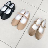 甲ストラップフラットパンプス(全3色)[444I]
