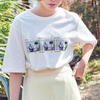 photo print t-shirt[4565C]