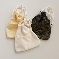 《CLEARANCE SALE!!》ラメ混ジャガード巾着バッグ[229B]