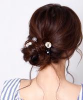 レトロシックモチーフヘアバトン2本セット
