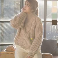 ≪トップス全品送料無料！12/9(月)朝11:59まで≫手編み風ローゲージニット [C4290]