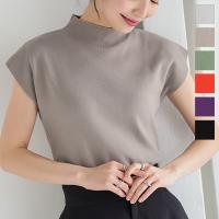 モックネックニットトップス [C6181]