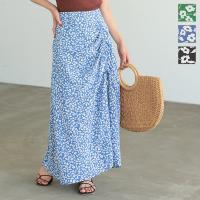 花柄ドロストデザインリゾートスカート [M3683]