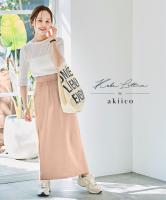 [ 田中亜希子さんコラボ ]選べる3サイズ ジャージーナロースカート [M3693]