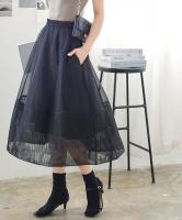 メッシュフレアスカート [M3889]
