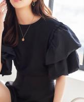 バルーンスリーブTシャツ [C6875]