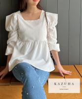 [ kazuhaさんコラボ ] 選べる2タイプペプラムブラウス [C6785]