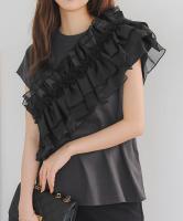 アシメフリルＴシャツ [C7208]