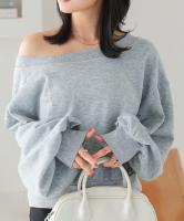 オフショルスウェットトップス [C7253]