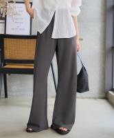 選べる5サイズ錯覚美脚ストレッチワイドパンツ [M4251]