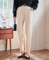 選べるサイズ 美脚ポンチテーパードパンツ [M4277]