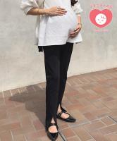 [ mamaレタス ] 裾スリットストレッチマタニティスキニーパンツ [M4282]