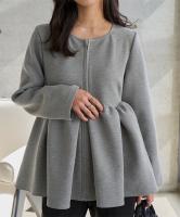 ペプラムジップブルゾン [K1430]