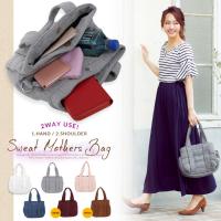 3分割で大容量◎機能性抜群な優秀BAG！取り外し＆調節可能なショルダー付☆2wayスウェットジッパー軽量バッグ/トート[B979]