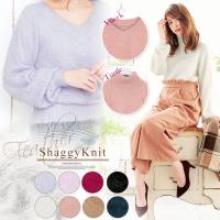 ≪SALE!!≫ショート丈フェザーシャギーニット [N1010]