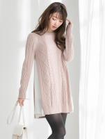 シフォンドッキングニットワンピース