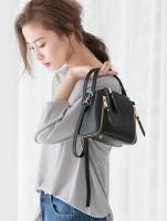 2wayジッパーデザインミニショルダーバッグ