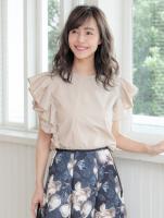 サイドフリルトップス