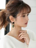 サークルウッドピアス