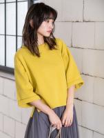Uネックバックロングプルオーバー